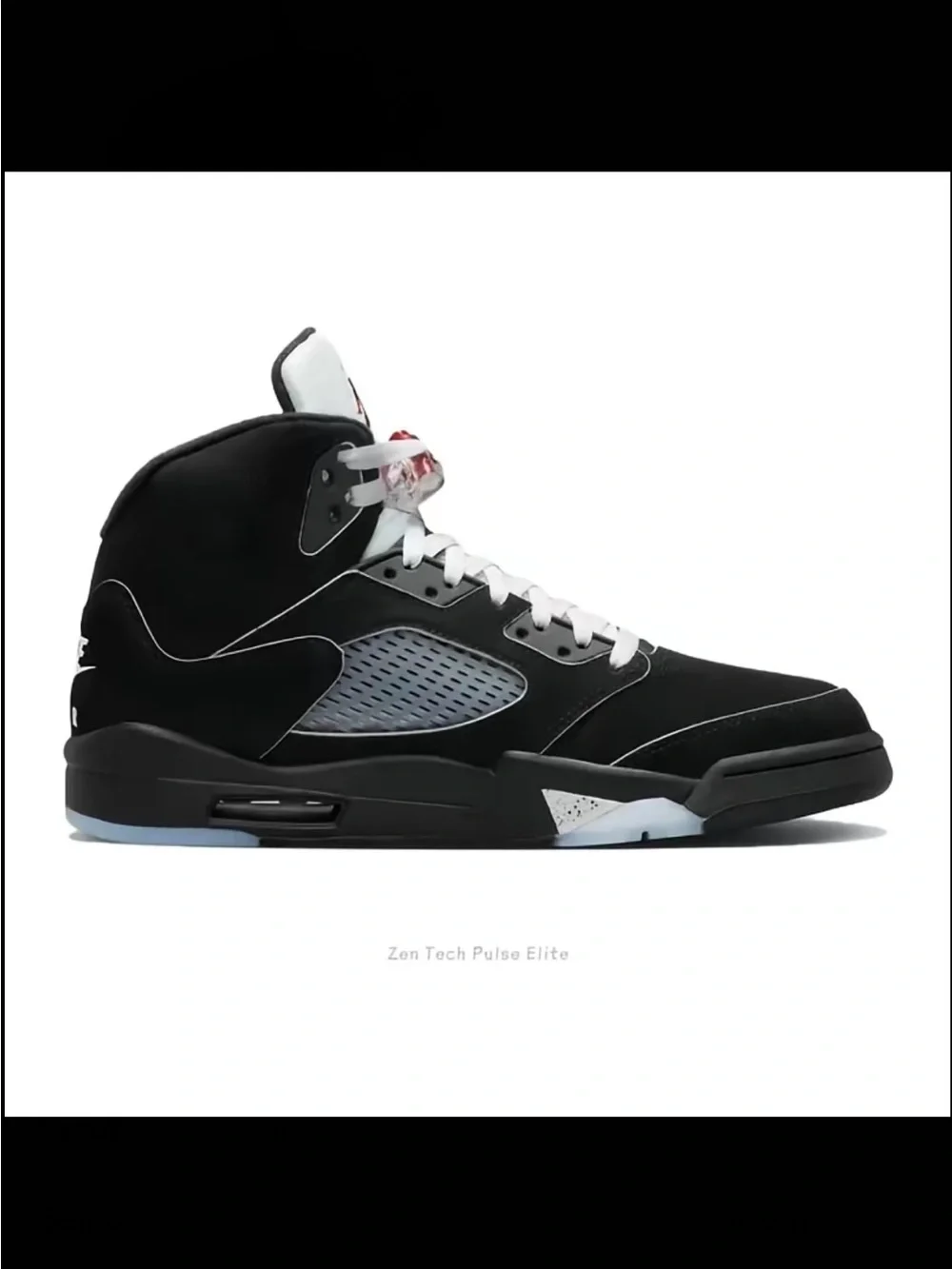Jordan Black/White/Red Retro Basketball Sneakers